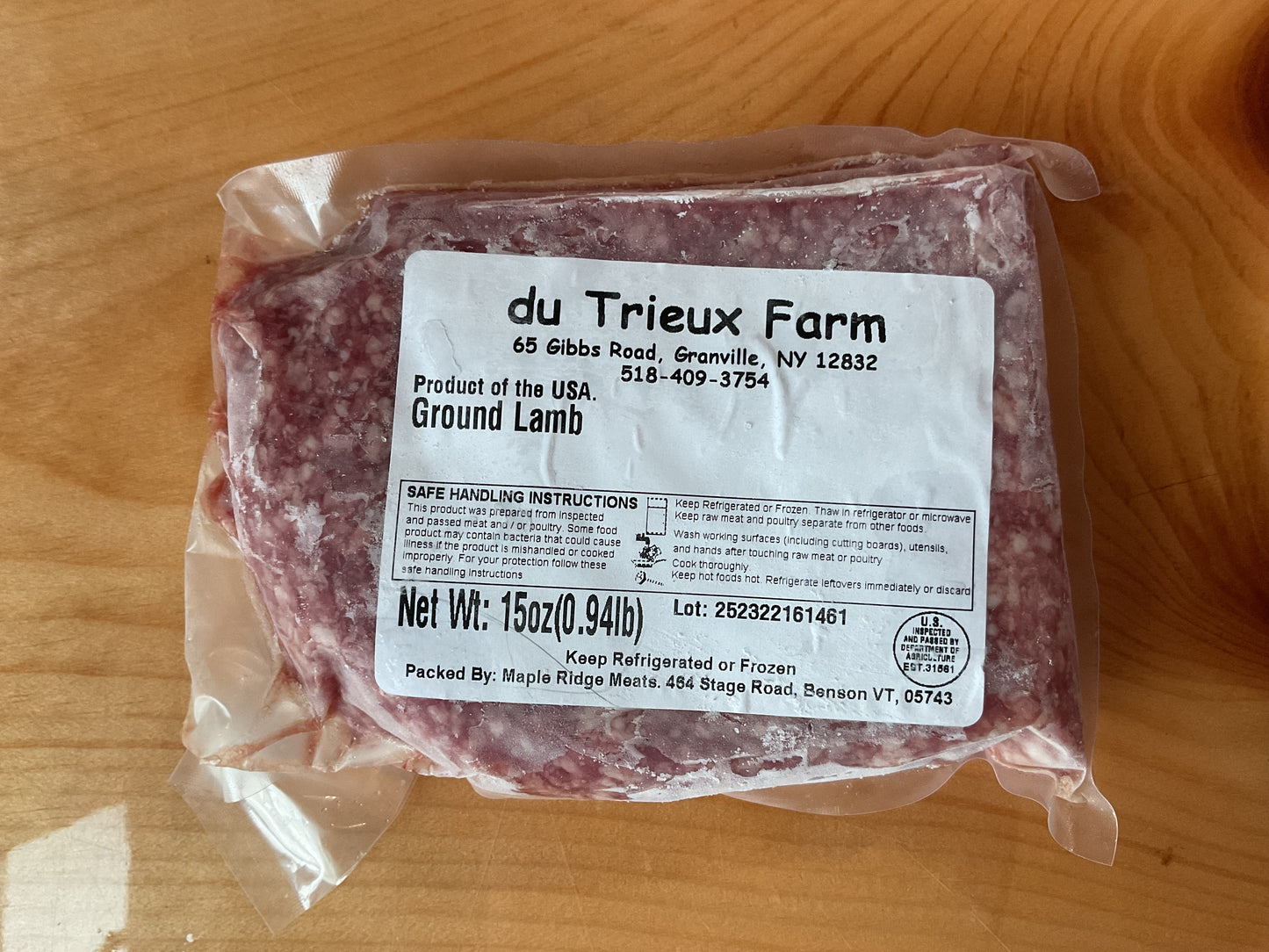 Du Trieux Farm Chicken and Lamb