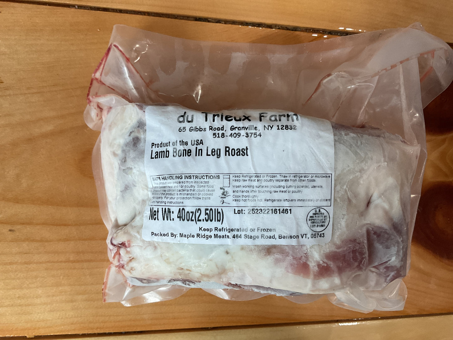 Du Trieux Farm Chicken and Lamb